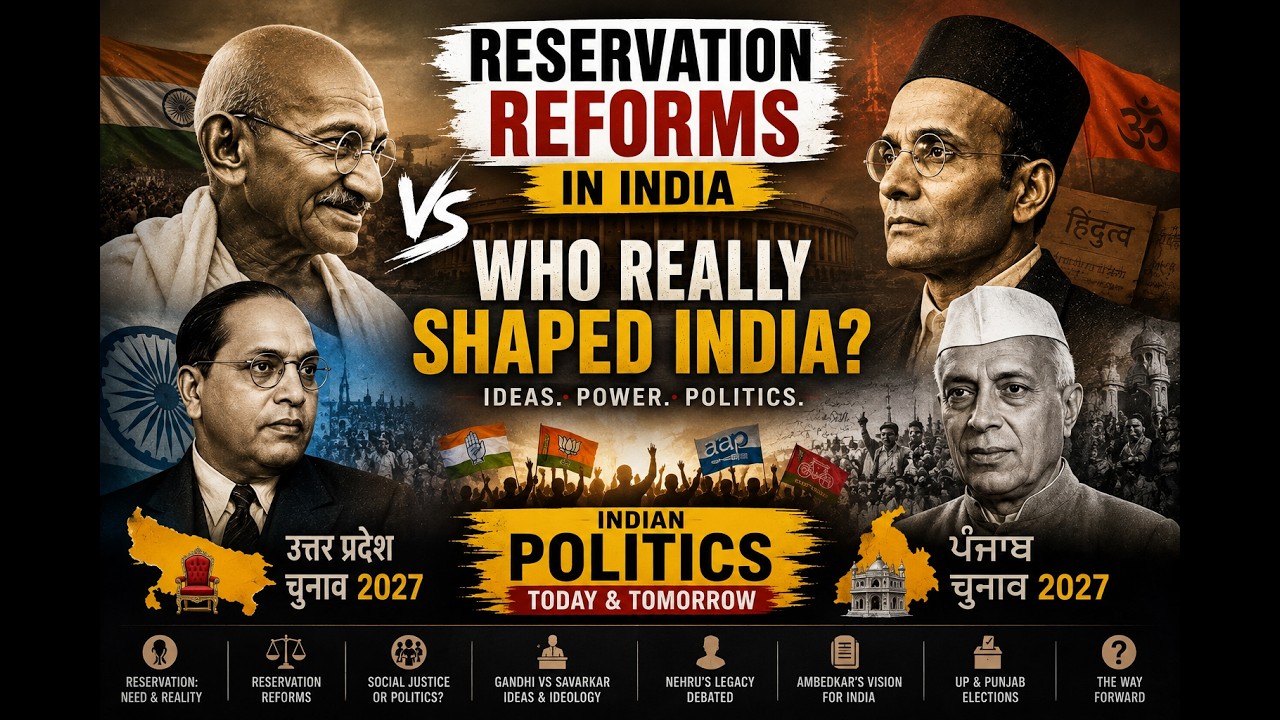 Who Really Shaped Modern India? India's Biggest Debate? Reservation, Ideology& The Politics of Power