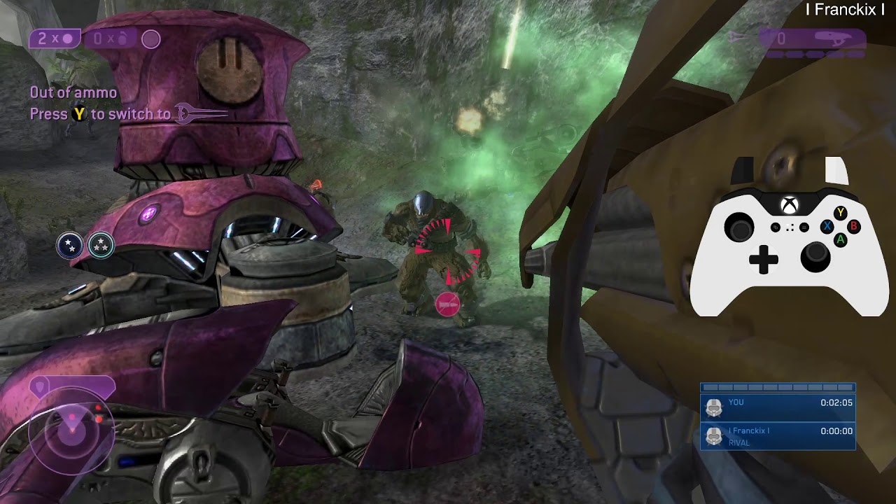 Halo 2 training area for sword flying, (PC 144Hz)