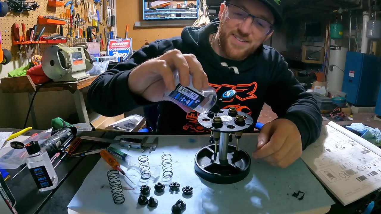 TLR 22X-4 2.0 DC Build Part 2 (Shocks Part 2 & Chassis)