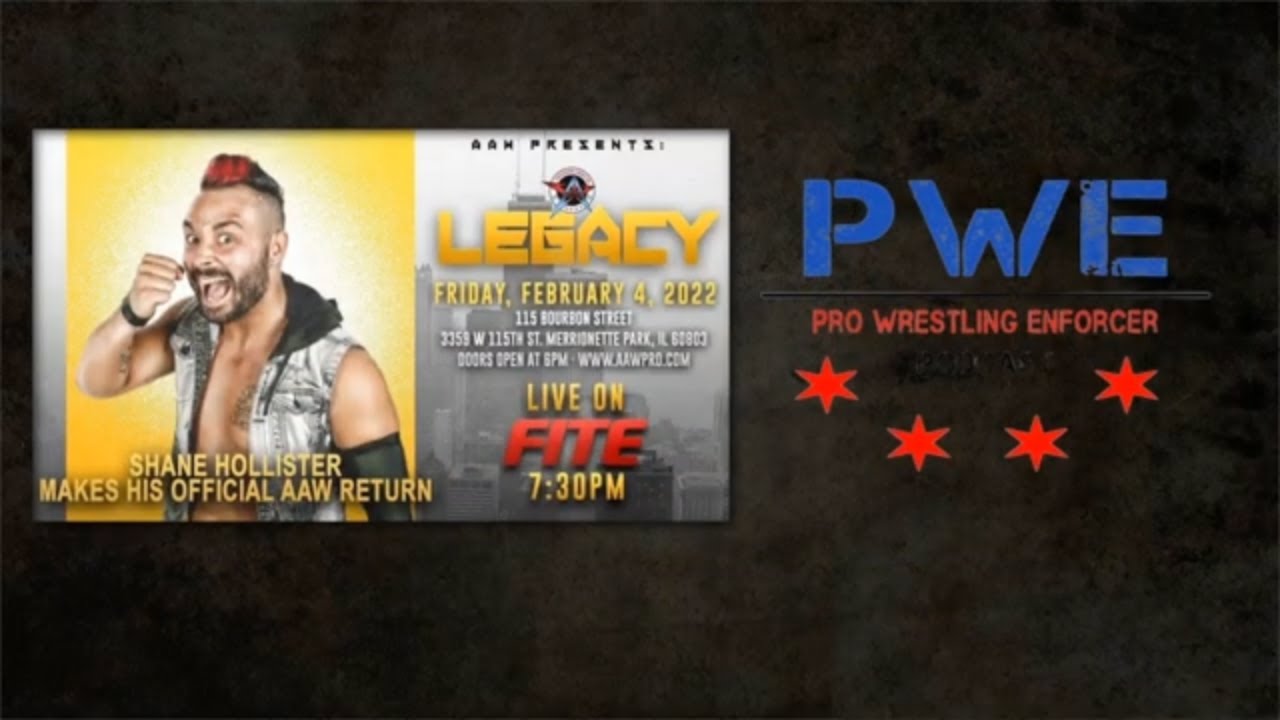 AAW Legacy Shane Hollister Pro Wrestler Interview Pro Wrestling Enforcer