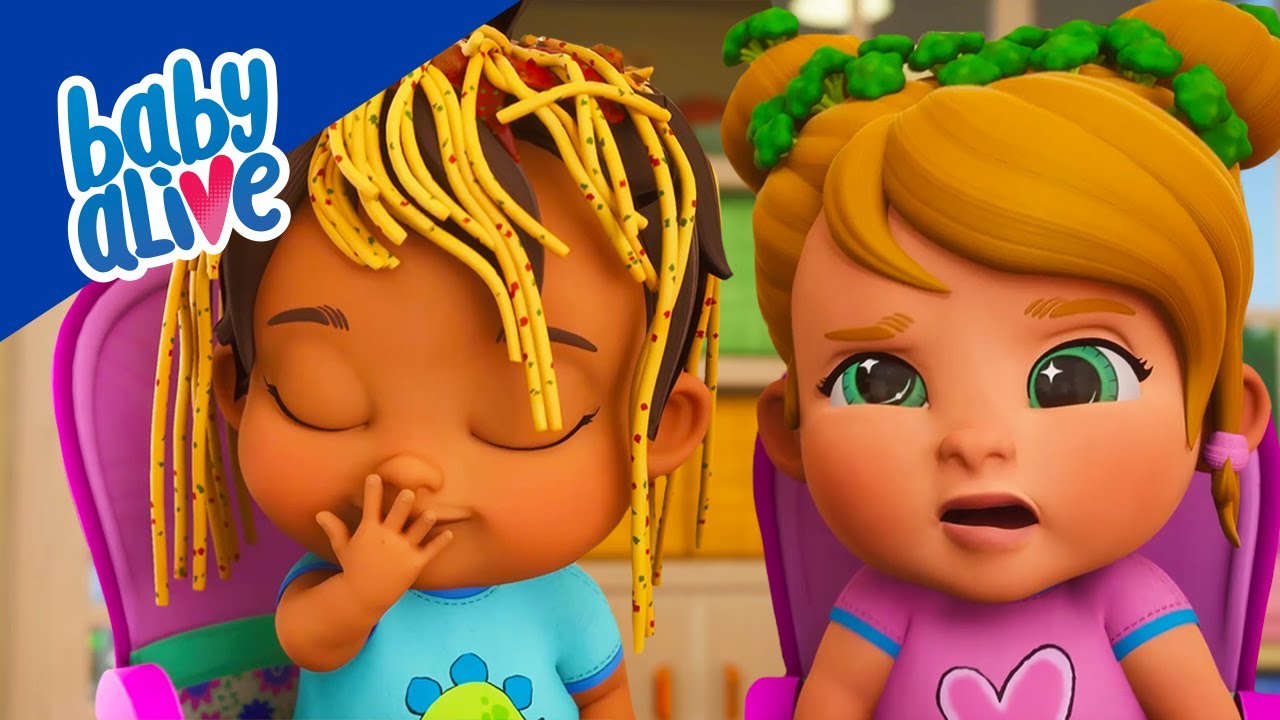 Baby Alive Türkçe 🍝 Akşam Yemeği̇ Vakti̇! Uykuya Hazırlık Yapıyoruz! 💫 Çocuklar İçin Çizgi Filmler 💕