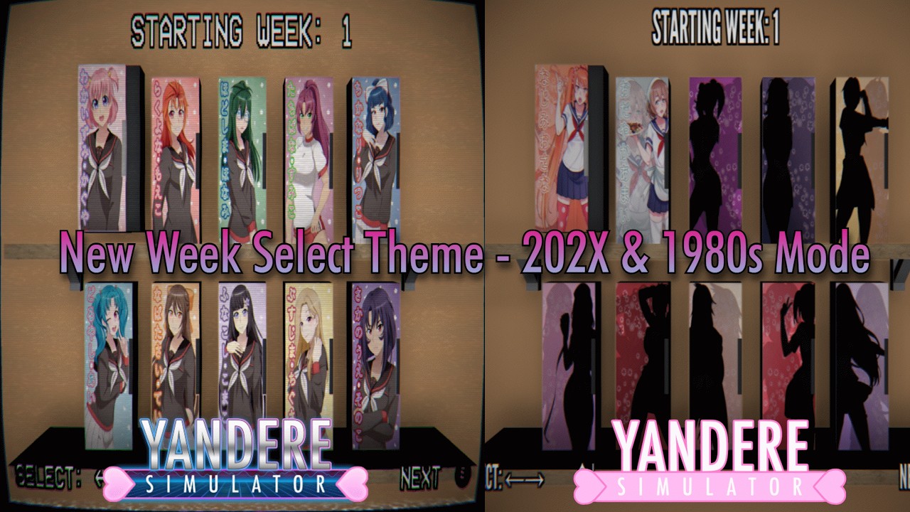 New Week Select Theme - 202X & 1980s Mode | Yandere Simulator OST (07/03/2026 Update)