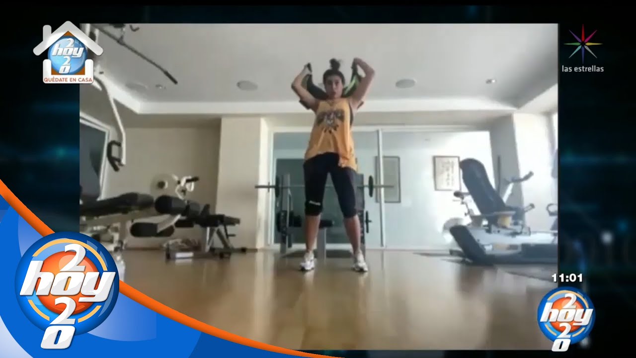 Entrenamiento de Galilea Montijo para mantenerse en forma | Hoy
