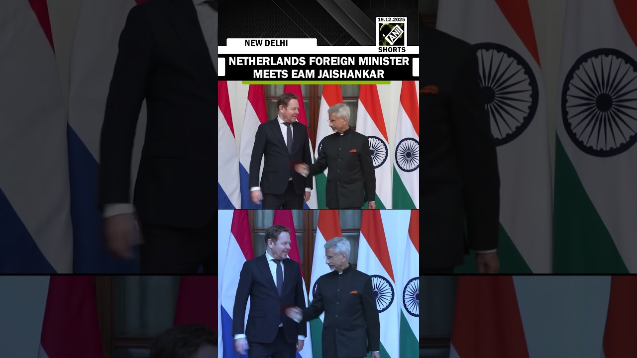 Netherlands foreign minister David van Weel meets EAM S Jaishankar