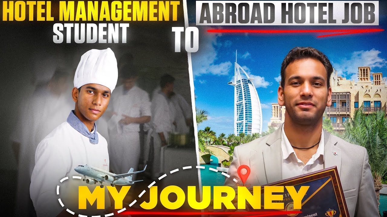 From Hotel Management student to Landing Job Abroad 🌍 ( My Journey)🥺