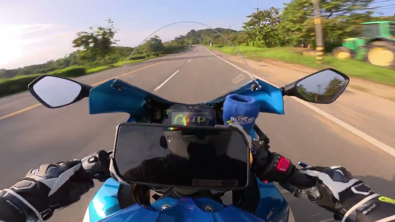 Afternoon Mountain Ride｜GSX R1000R 4K Pure Sound 午後三點，讓直列四缸唱出整段山路（竹東~田野）