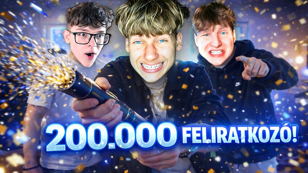 Így Értem El A 200.000 FELIRATKOZÓT! 🤩 (Noel, Hunter, Kiis)