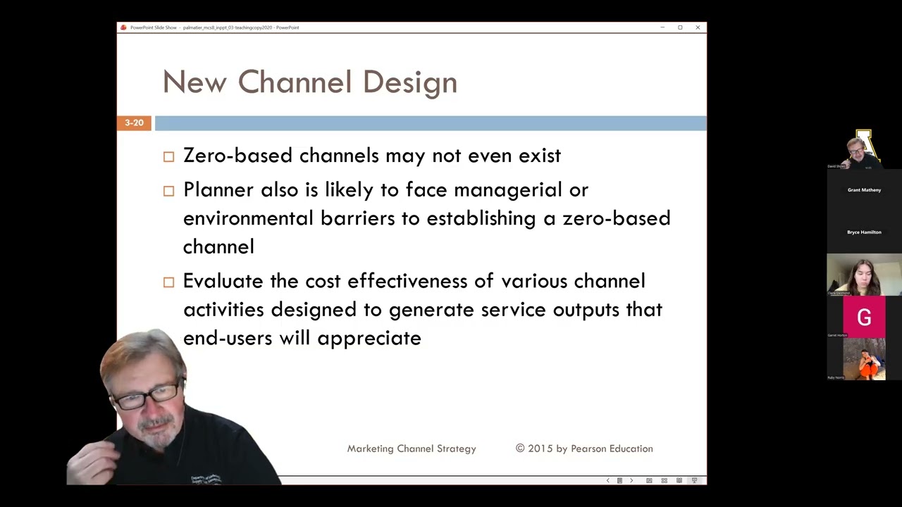 MKT-3260 - February 2nd - Chapter 3: Channel Analysis:  Auditing Marketing Channels