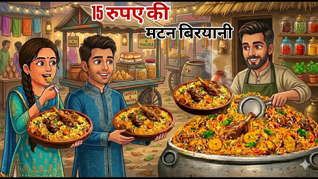 गरीब मटन बिरयानी 15₹ | Gareeb Matan Biryani 15₹  | Hindi Kahaniya | Moral Stories | Hindi Stories