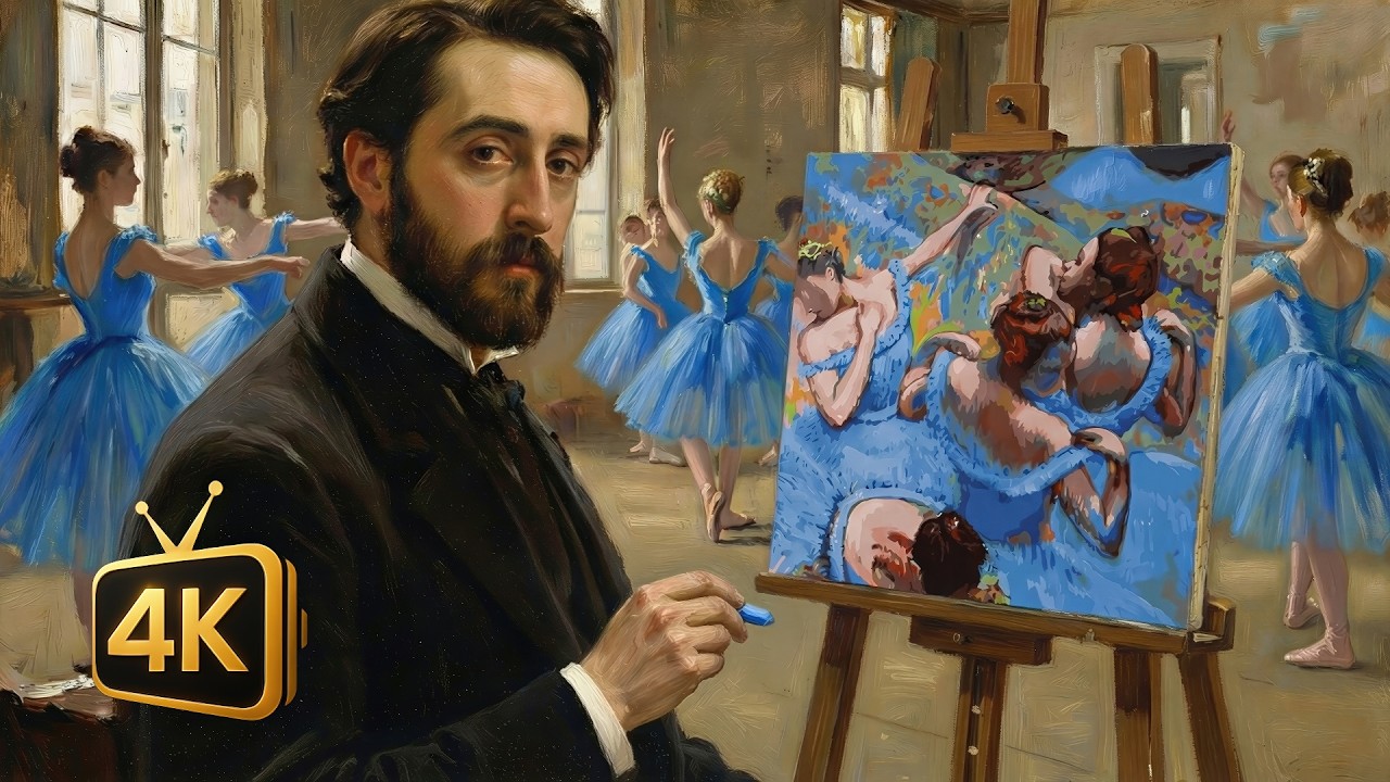 Edgar Degas | Behind the Ballet Scenes  [Art Music Video 4K]
