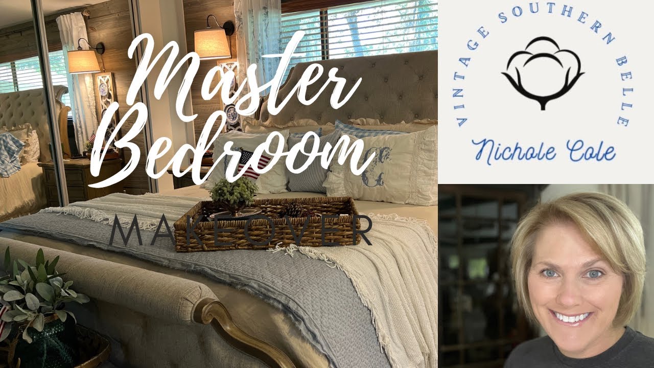 Master Bedroom Makeover/ Vintage Decor/Chinoiserie/ Decorating with Antiques