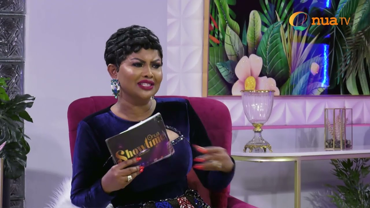 Nana Ama McBrown interacts with the Gospel Minister Paolo on Onua Showtime