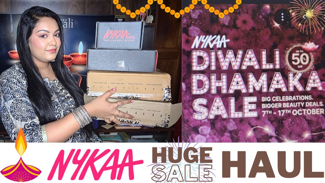 Nykaa DIWALI DHAMAKA SALE 2022 Haul | Huda Beauty, Anomaly, Sugar pop and more