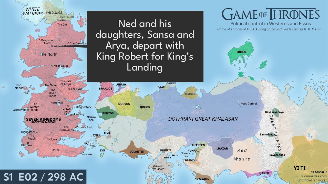Game of Thrones: event by event