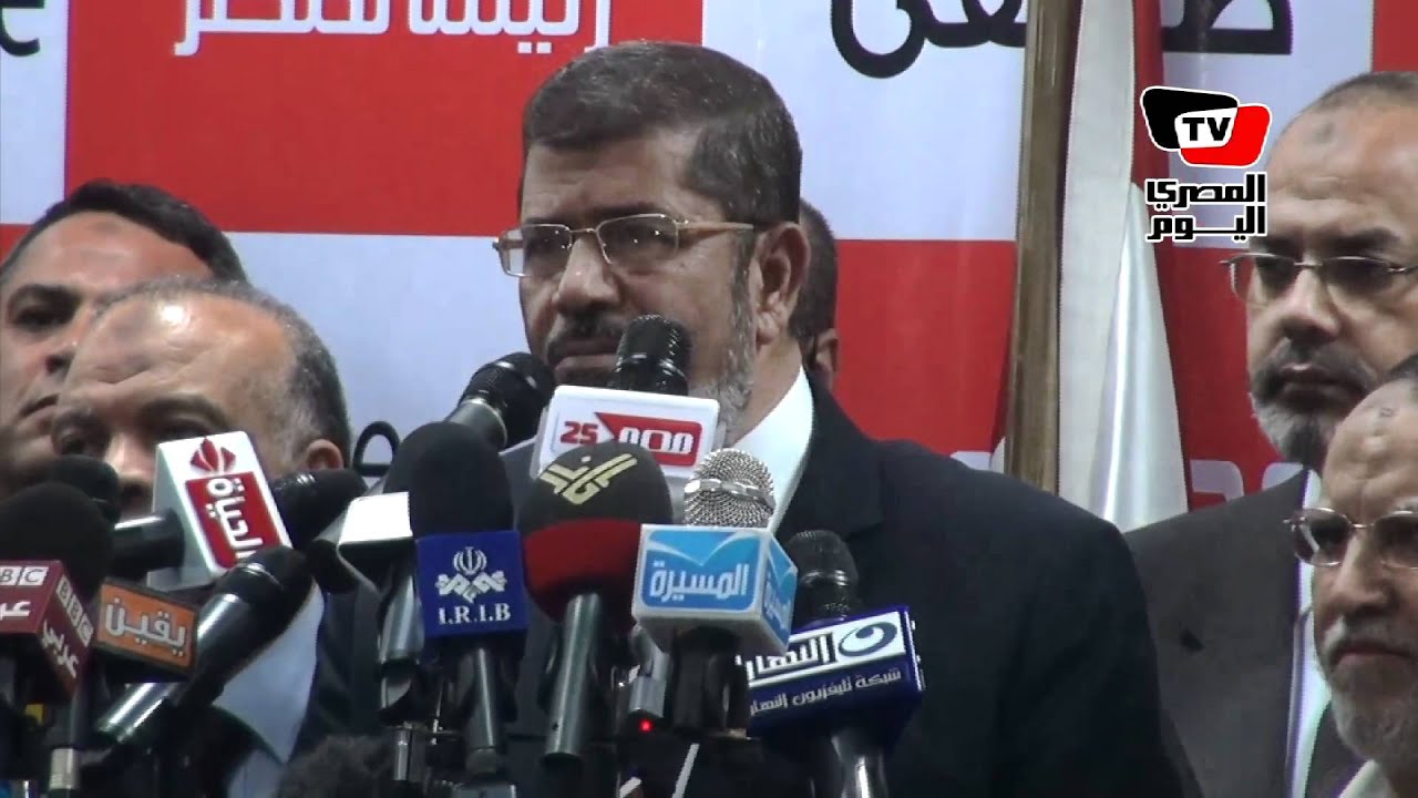 «مرسي» يعلن فوزه برئاسة مصر