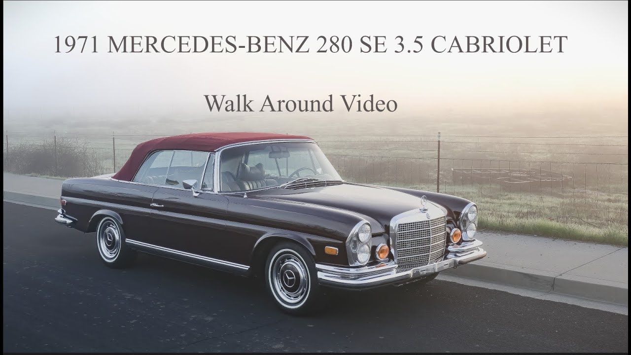 1971 Mercedes-Benz 280SE 3.5 Cabriolet Walk Around
