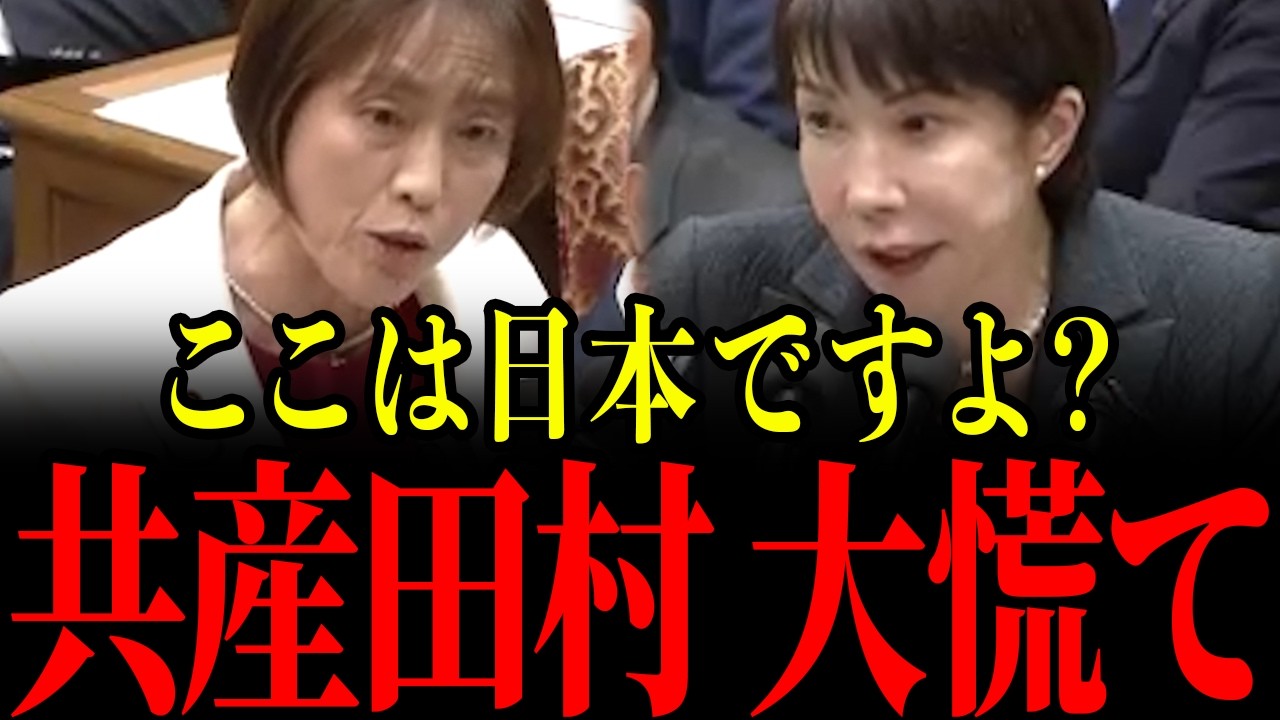 【高市早苗vs田村智子】共産田村にここまで言うとは…まさかの発言に国会騒然…とんでもない事態になりました…【自民党/日本共産党】