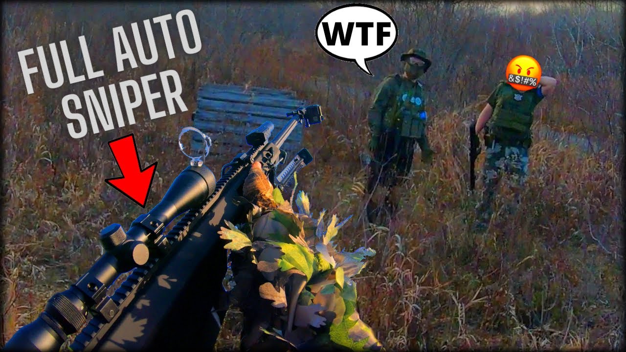 FULL AUTO SNIPER Makes Airsofters Cry 😭 (Airsoft Barrett 50. Cal M107A1 Gameplay)