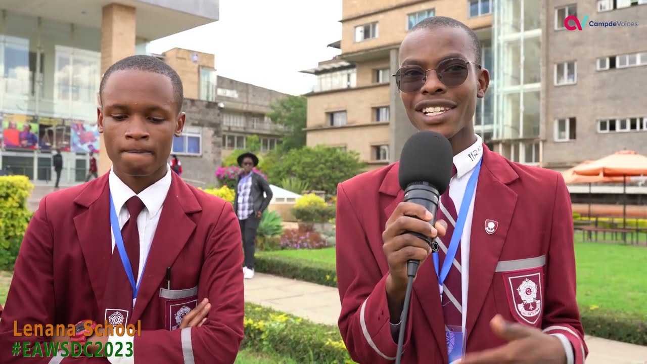 Lenana School students talk about Resource Management, Talents and Climate Change. #EAWSDC2023