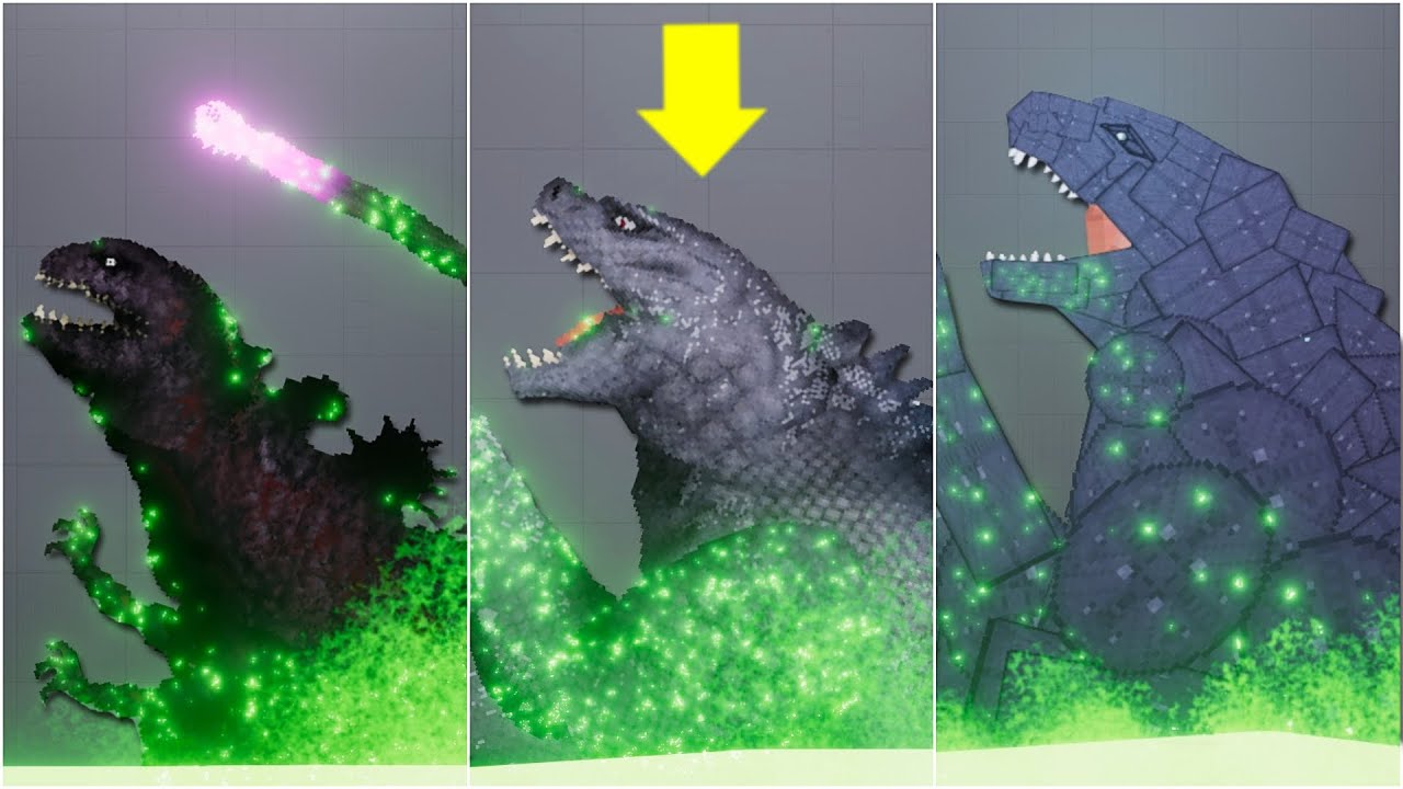 Godzilla but They Falls into The Ultimate Acid Sea