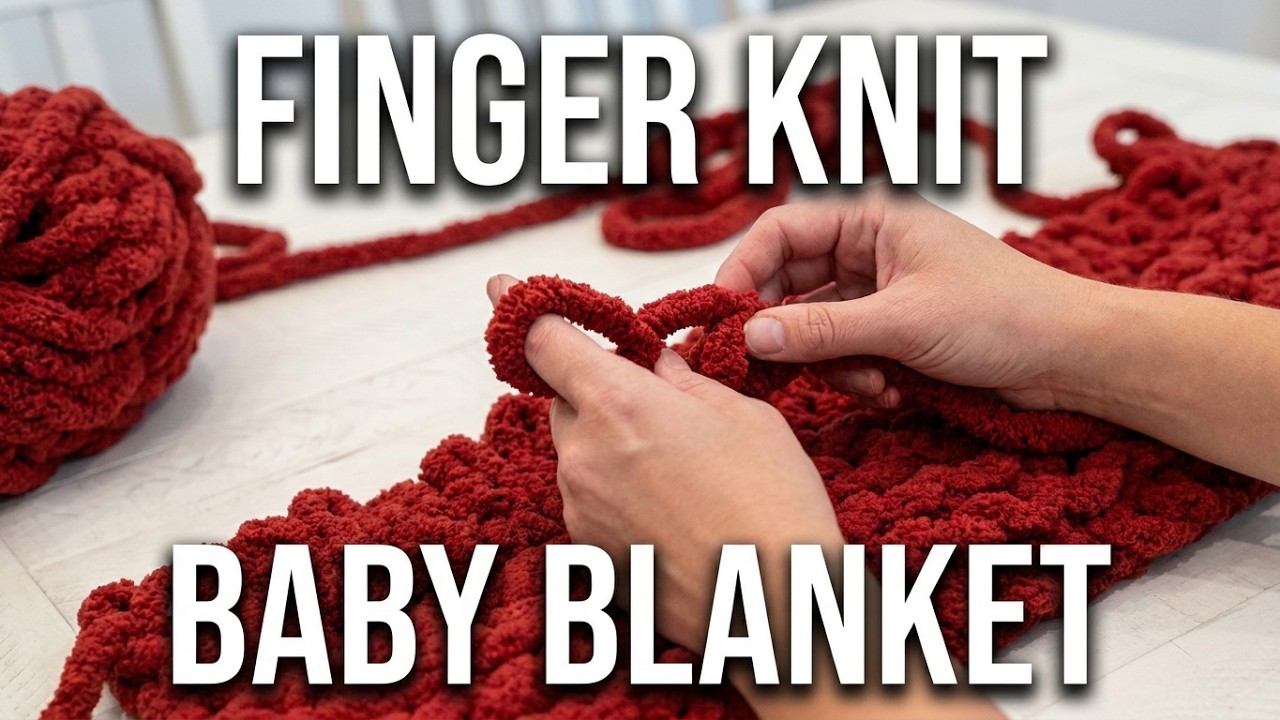 How to Hand Knit Chunky Baby Blanket