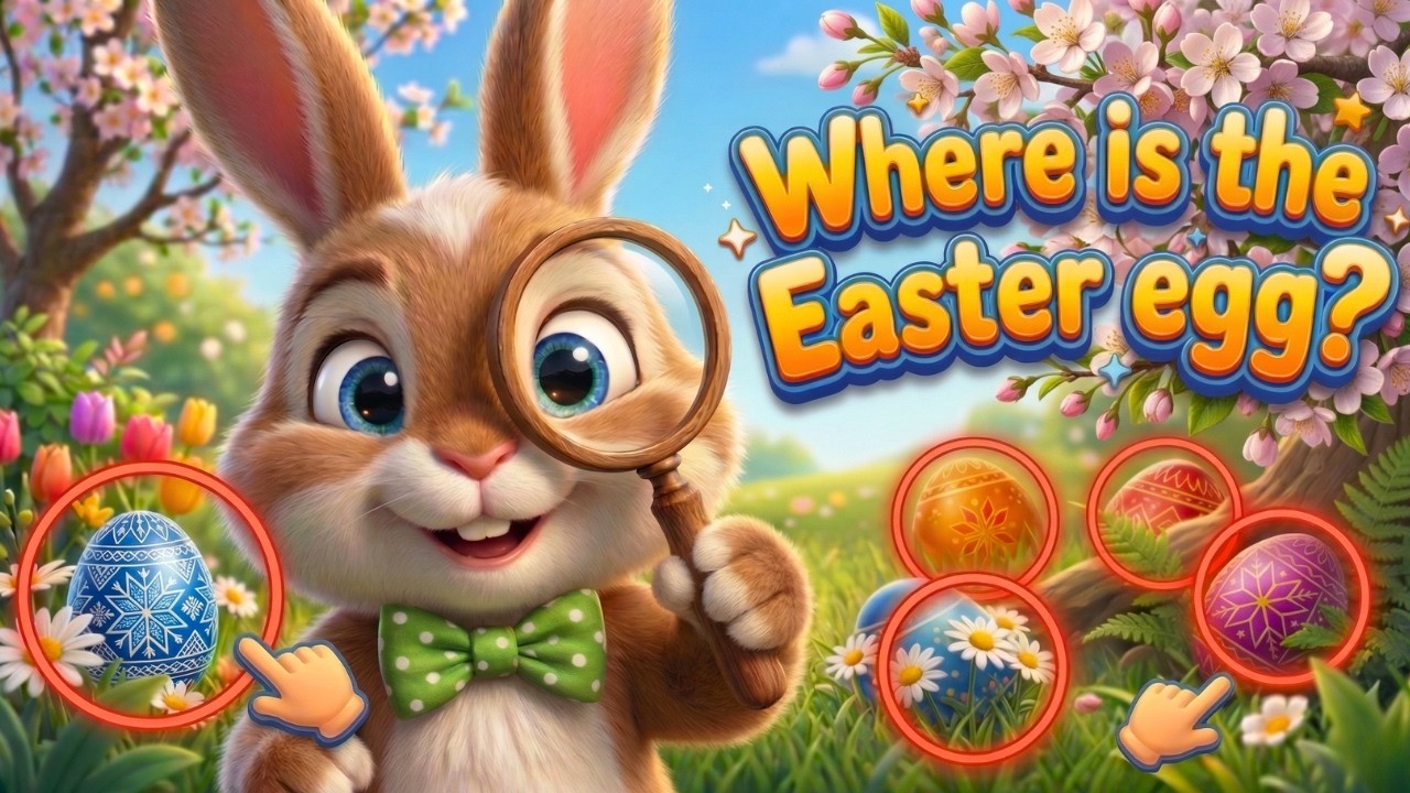 FIND THE EGG  🔎 Easter Game for Kids 🐰 Can You Find Them All? 🐣