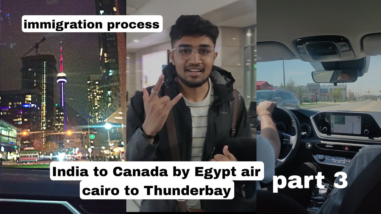 India to Canada by Egypt air | Cairo to Toronto vlog | Immigration process at Toronto