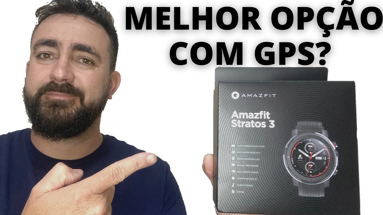 AMAZFIT STRATOS 3 PARA ESPORTES - SERÁ O MELHOR SMARTWATCH COM GPS INTEGRADO NO MOMENTO? Unboxing