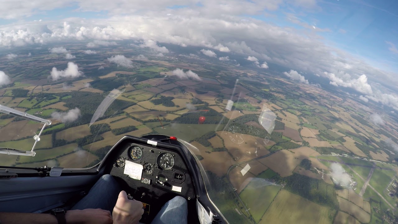 Glider Aerobatic Flight - Lasham Airfield ASK21 (full flight)