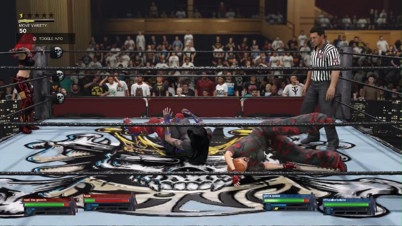 Mother vs daughter tag team attempt