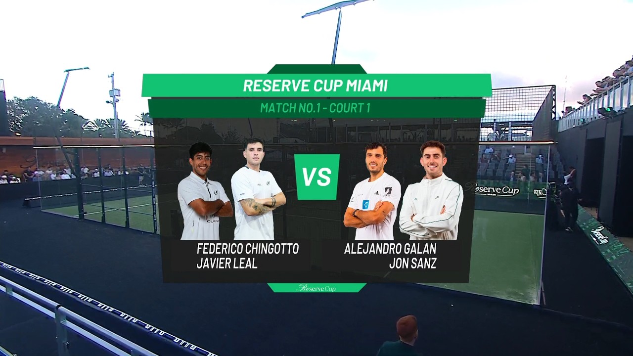 Chingotto 🇦🇷 & Leal 🇪🇸 vs Galán 🇪🇸 & Sanz 🇪🇸 | Reserve Cup Miami | All Points Highlights