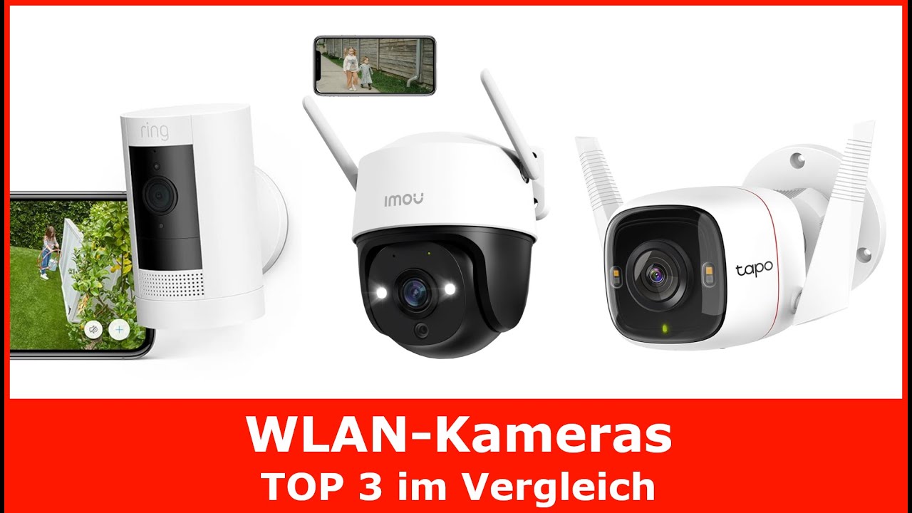 Gute und günstige WLAN Kameras im Test Vergleich (TOP 3) 🥇 IP Außenkameras