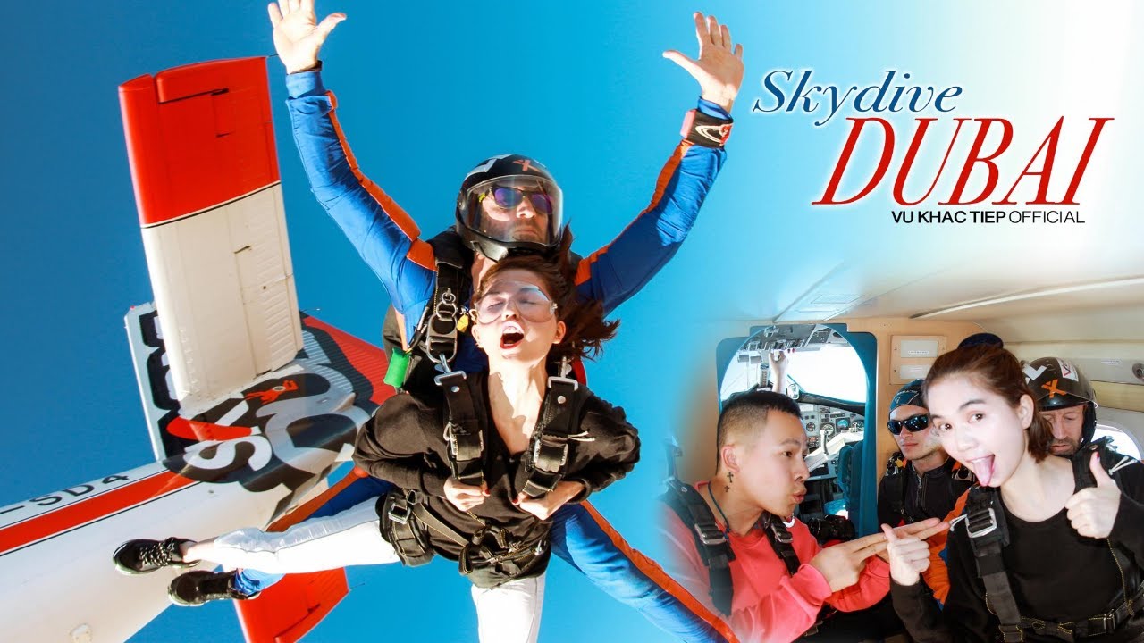 [ Tập 23 ] - Thót tim trước màn nhảy dù tại Dubai của Ngọc Trinh - Khắc Tiệp | SkyDive in Dubai 2020