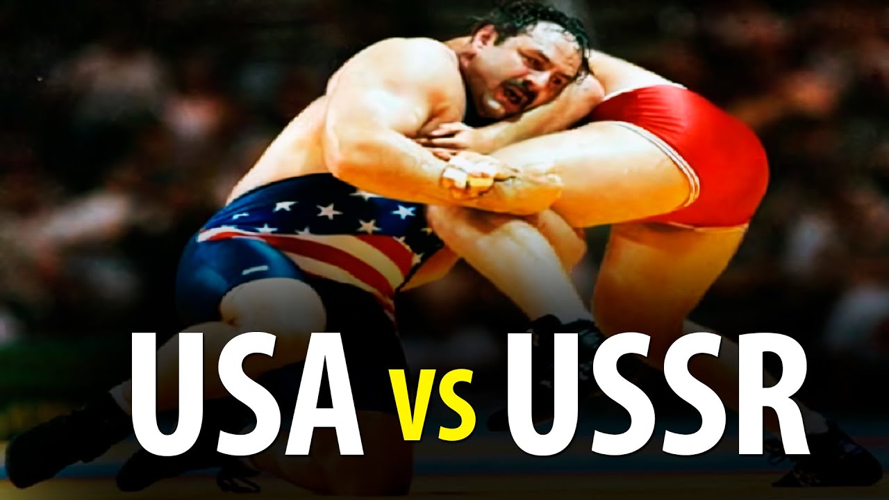 USA vs USSR Wrestling TITANS: Bruce Baumgartner vs David Gobejishvili - 1990 World Championships