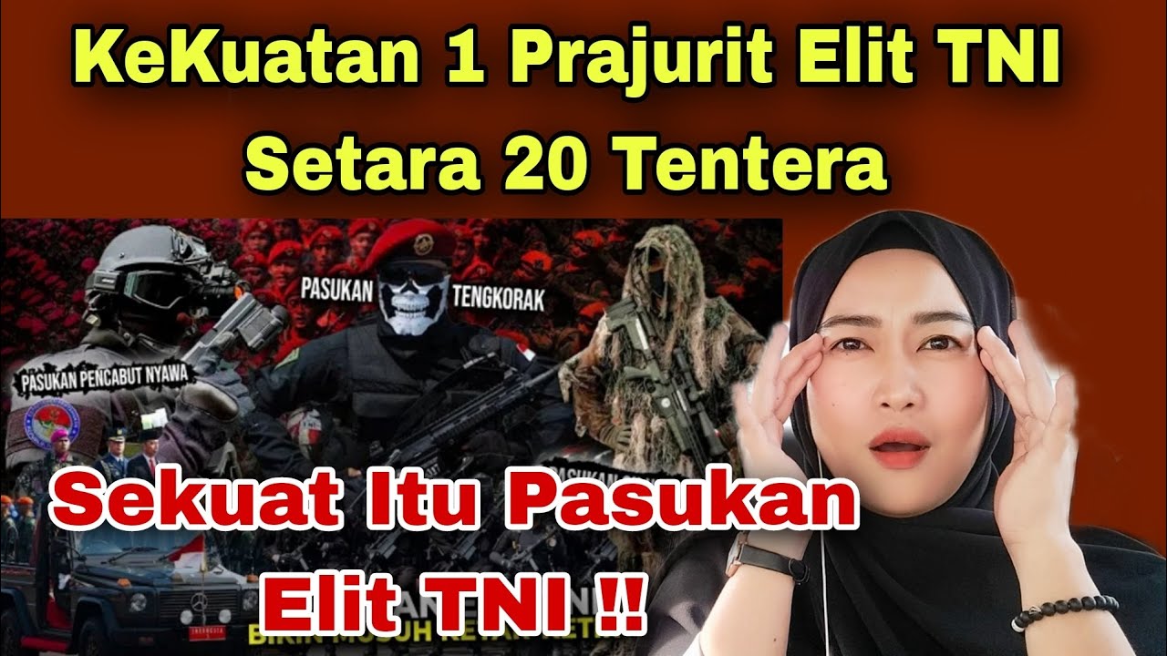 KEKUATAN 1 PRAJURIT ELIT TNI SETARA 20 TENTERA, COOL BANGET‼️MALAYSIAN REACTION