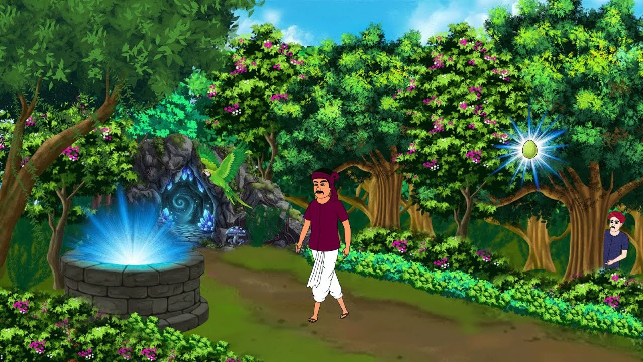 शापित वन और रहस्यमयी कुंआ |जंगल का रहस्य | hindi kahaiya | moral story |cartoon video