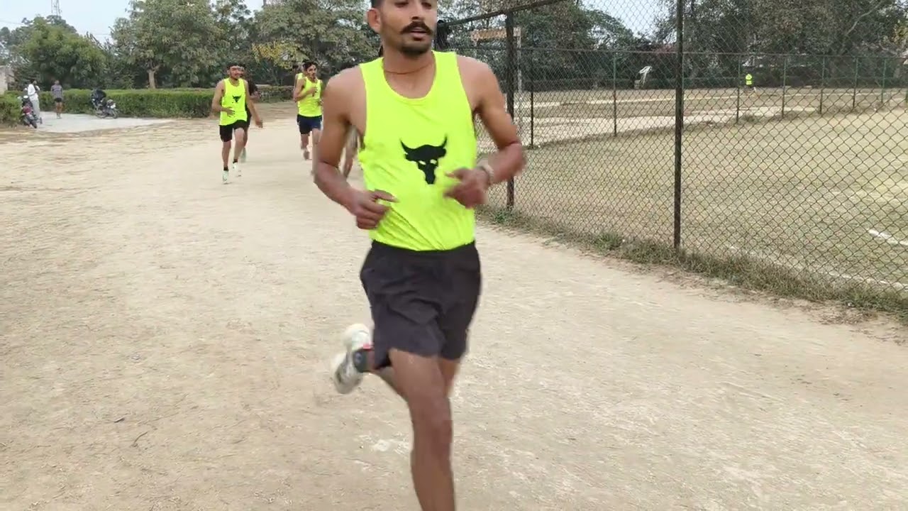 Best 1600 मीटर टाइमिंग ट्राइल 😱😱 #foujigroupnohar #coachvinodcrosscountery #viral #army #trending 