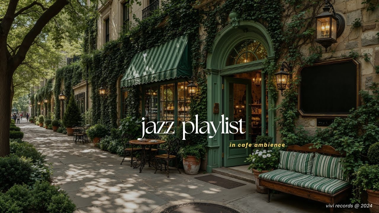 Jazz Music Playlist for Quiet Hours | Feel-good Autumn Jazz in Elegant Cafe | Work, Study, Relax