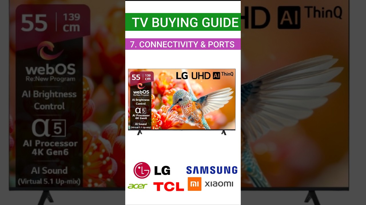 TV Buying Guide 2025 | Pay attention to connectivity and ports before buying a TV 
