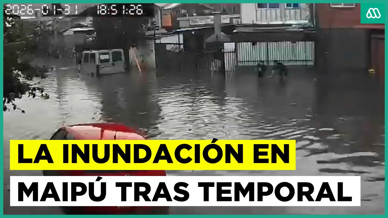 Más de 700 familias fueron afectadas en Maipú por las intesas lluvias
