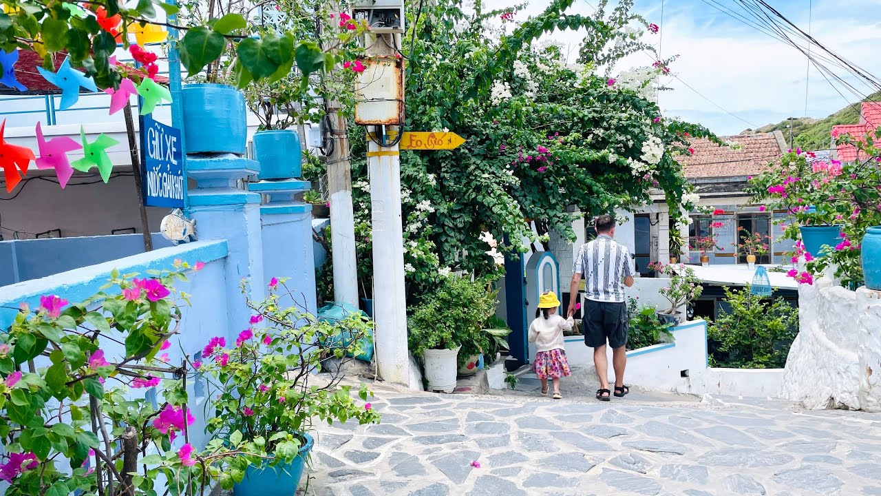 Picturesque fishing village Nhon Ly in Vietnam