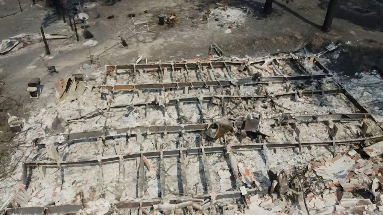 California: Drone footage of Berry Creek after fire | AFP