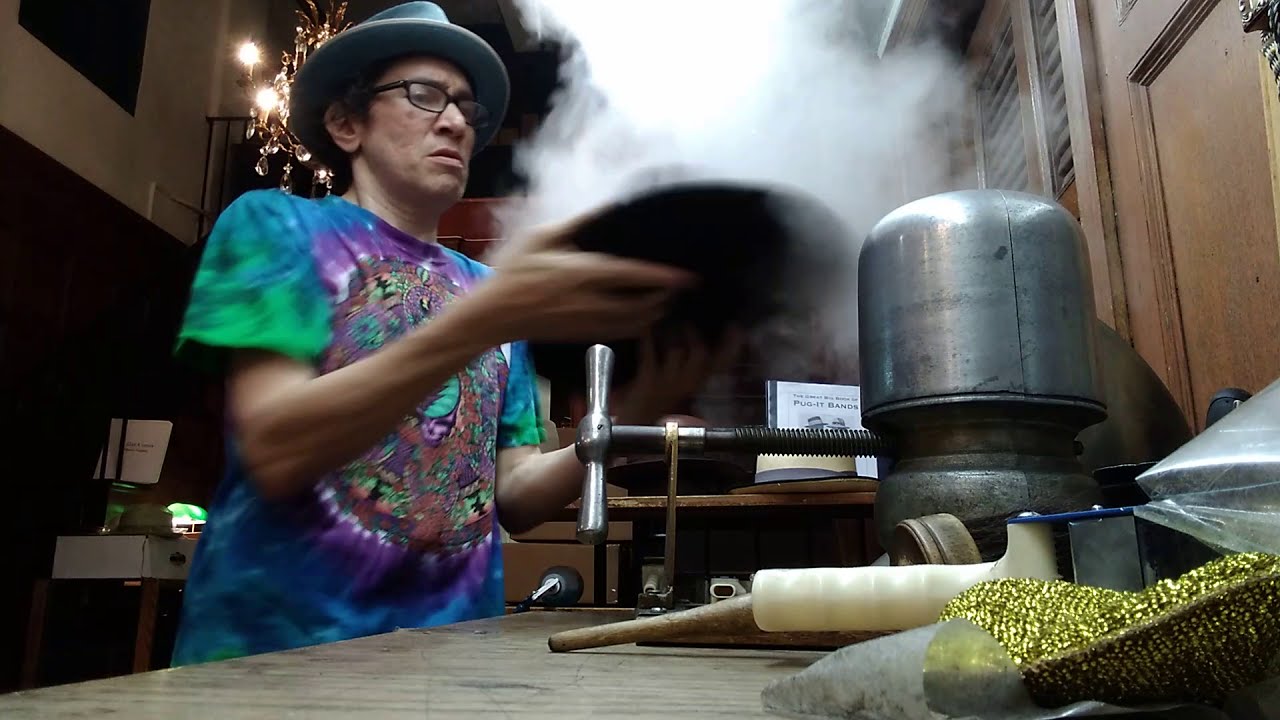 Steam,Reshape 50 Yr Old Western Hat From Childhood