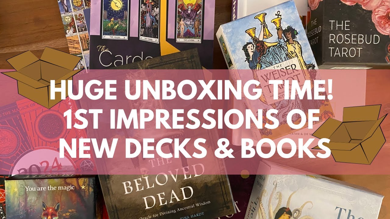 HUGE UNBOXING of new decks & books // FIRST IMPRESSIONS