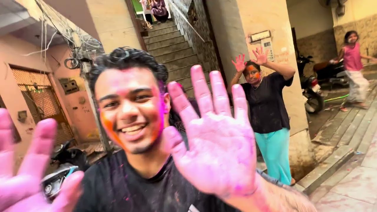Holi vlog 🫟(bohot hi maza agya) best holi ever❤️