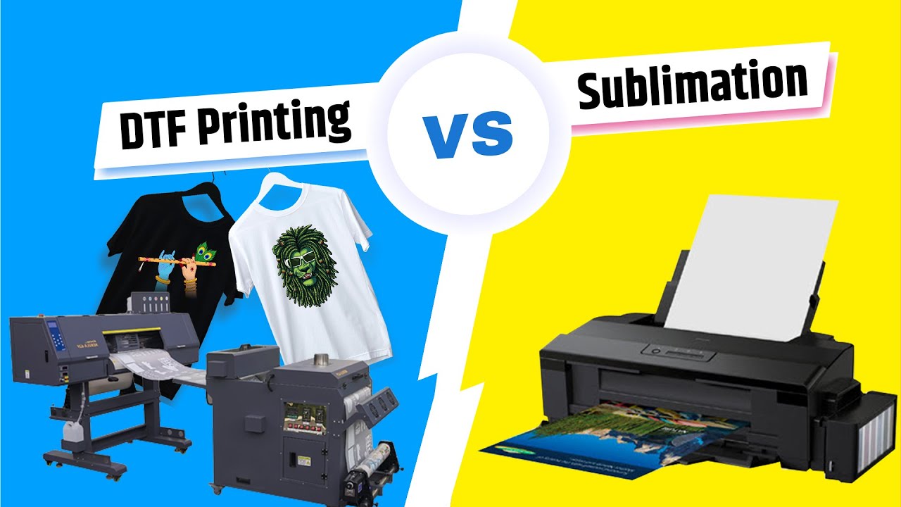 DTF V/S Sublimation, DTF Printing process, Sublimation Printing process