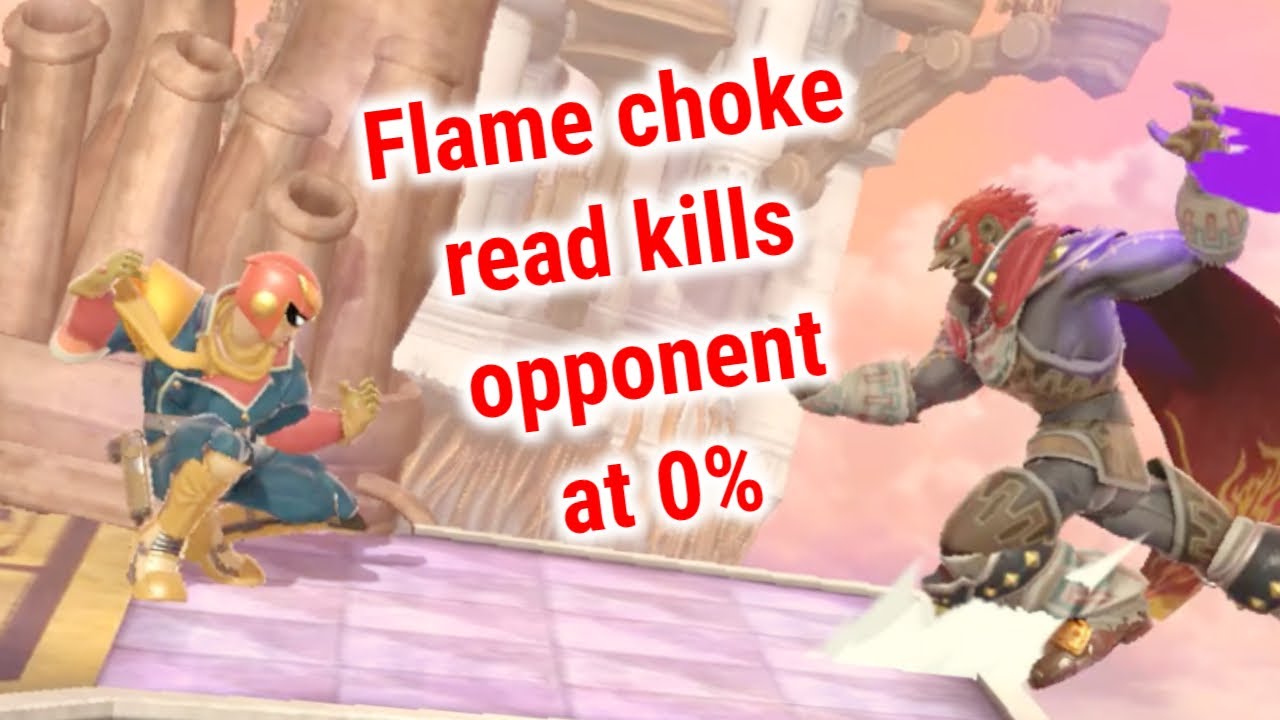 Flame choke read kills opponent at 0%