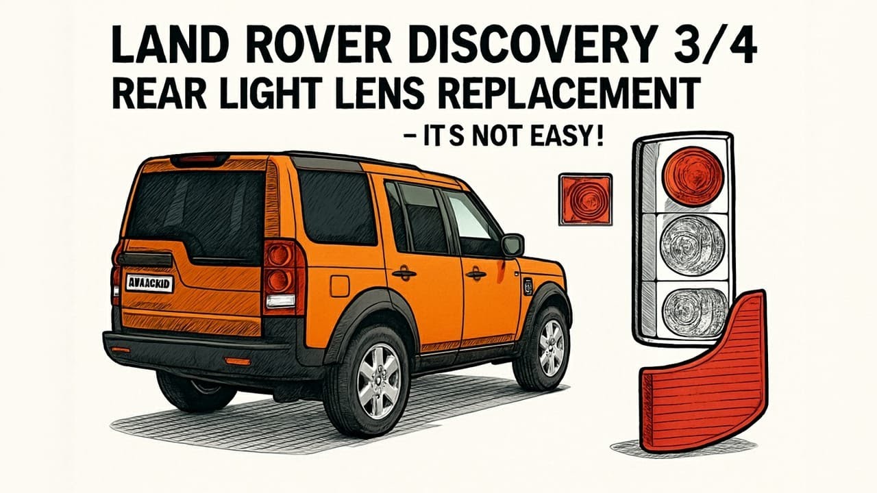 Land Rover Discovery 3 4 Rear Light Lamp Lens Replacement LR3 LR4