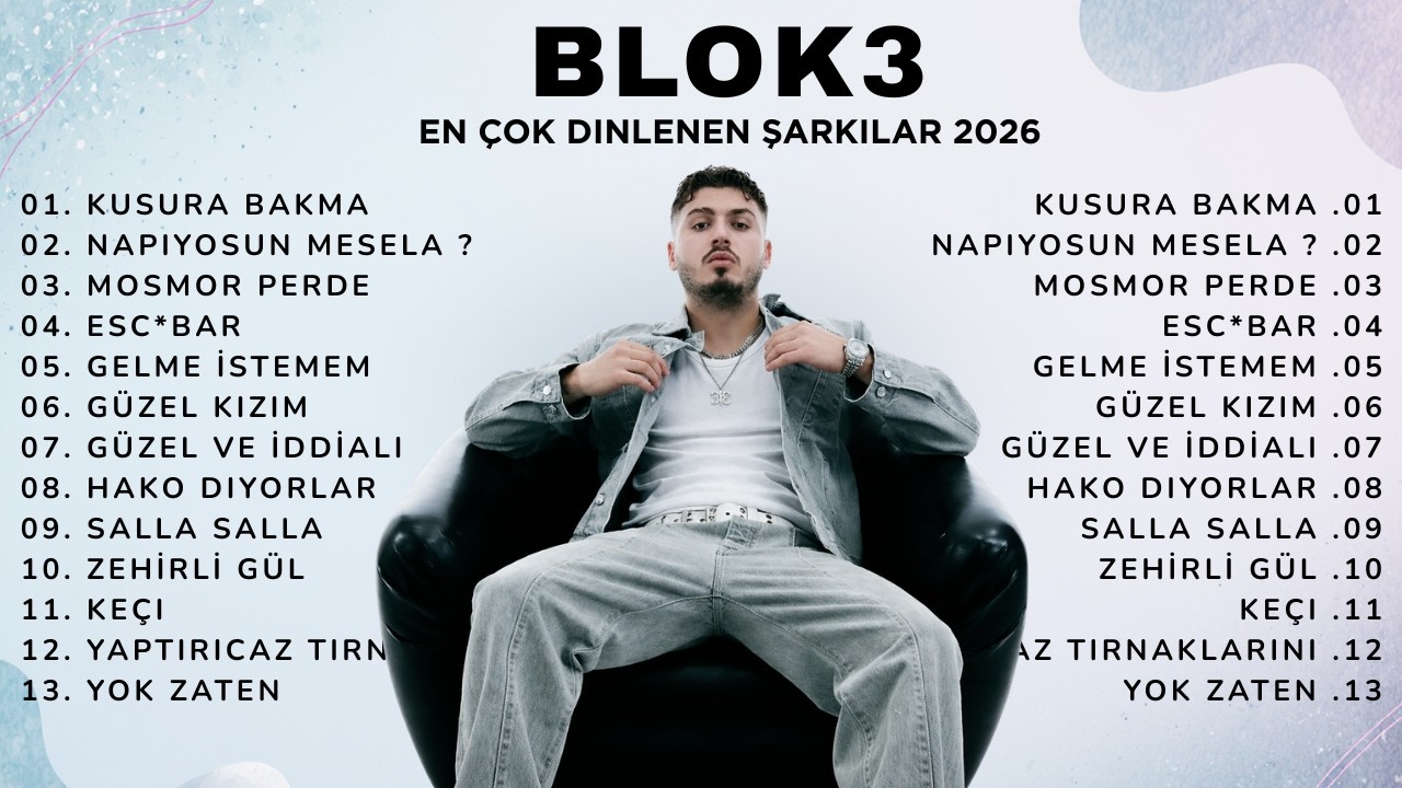 BLOK3 En Çok Dinlenen Şarkılar 2026 | Full Albüm / Playlist
