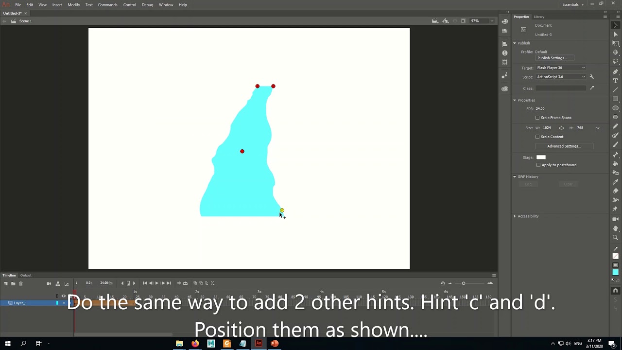 RizAnimate_Animation of Waterfall Using Shape Hints